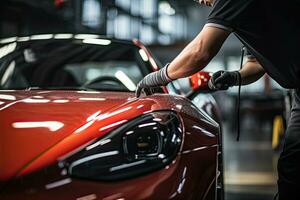 NEXGEN Auto Detail - professional detailer working on a luxury vehicle in Howland, Ohio